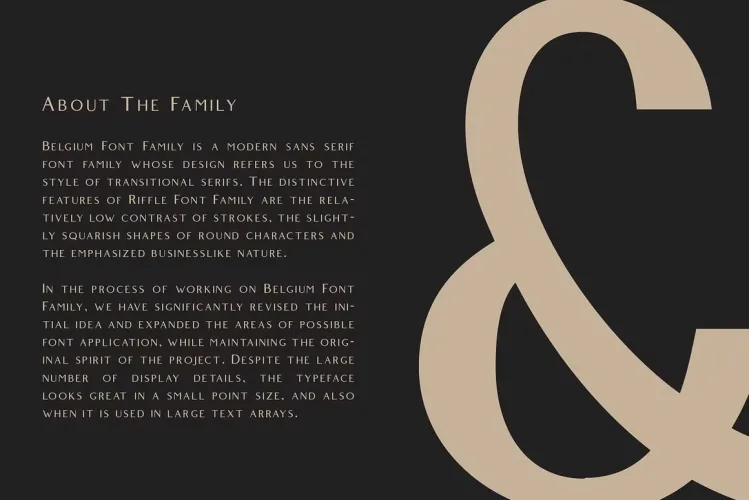Belgium Font preview 1 – Serif Fonts font sample