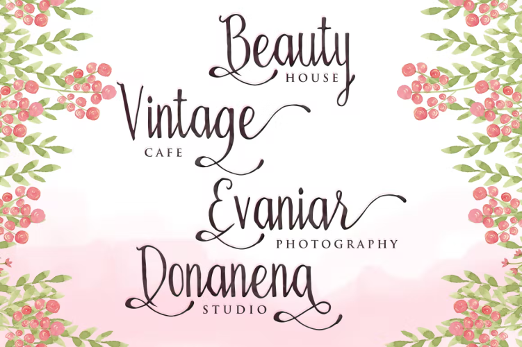 Bellanie Script Font free download preview 2 – Script And Handwritten font