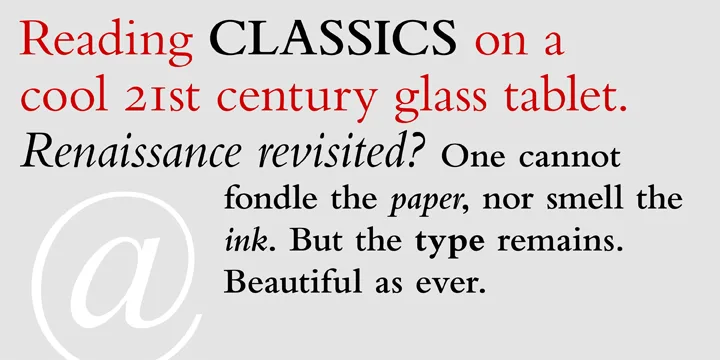 Bembo Font preview 2 – Serif Fonts font sample