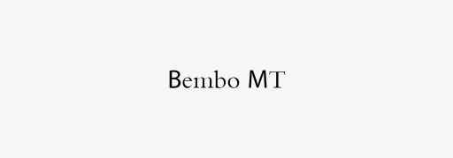 Bembo MT Font preview 2 – Serif Fonts font sample