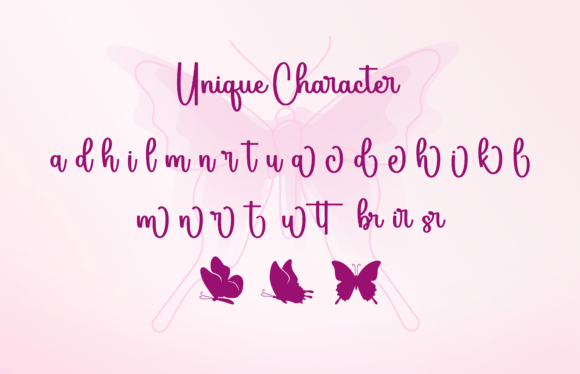 Betterfly Font free download preview 1 – Script And Handwritten font