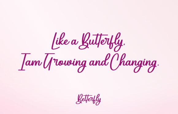 Betterfly Font free download preview 2 – Script And Handwritten font
