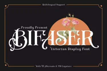Bifaser – Victorian Font free download – Display Fonts preview