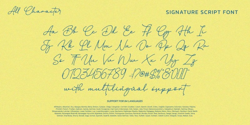 Billstone Signature Font free download preview 5 – Script And Handwritten font