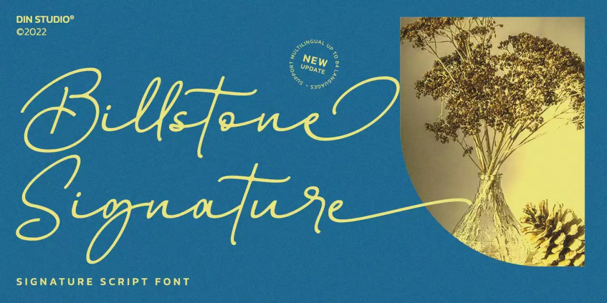 Billstone Signature Font free download – Script And Handwritten font preview image for Windows and Mac