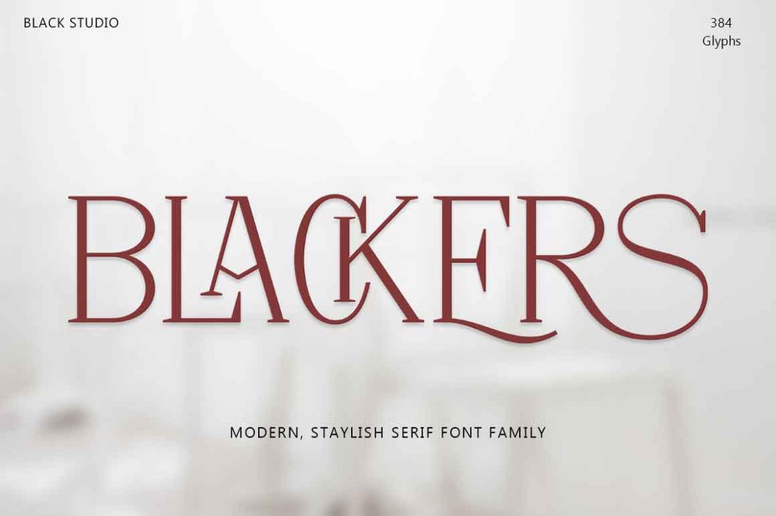 Blackers Serif Font free download – Serif Fonts font preview image for Windows and Mac
