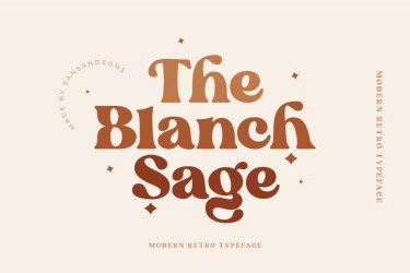 Blanch Sage Font free download – Vintage font preview
