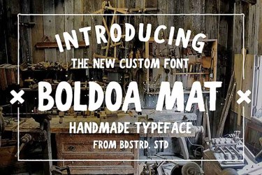 Boldoa Mat Font free download – Script And Handwritten font preview
