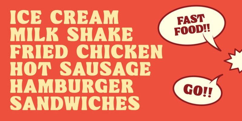 Bonrich Font free download preview 1 – Display Fonts font