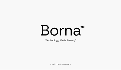 Borna Font Family free download – Typeface font preview
