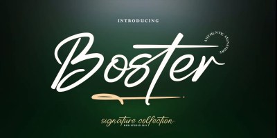 Boster Font free download – Calligraphy Fonts font preview