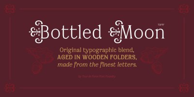 Bottled Moon Font Family free download – Display Fonts font preview
