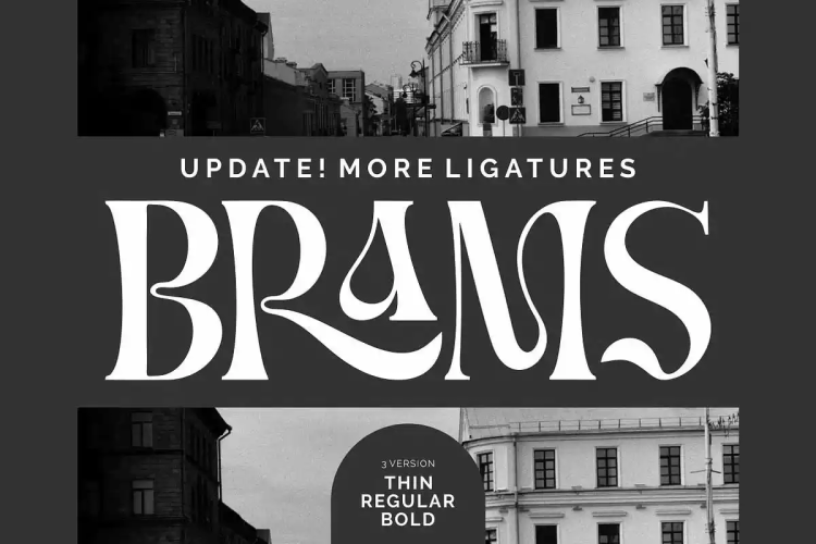 Brams Font free download preview 7 – Display Fonts font