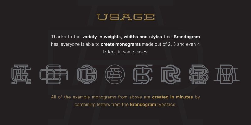 Brandogram Font Family free download preview 2 – Font Family font