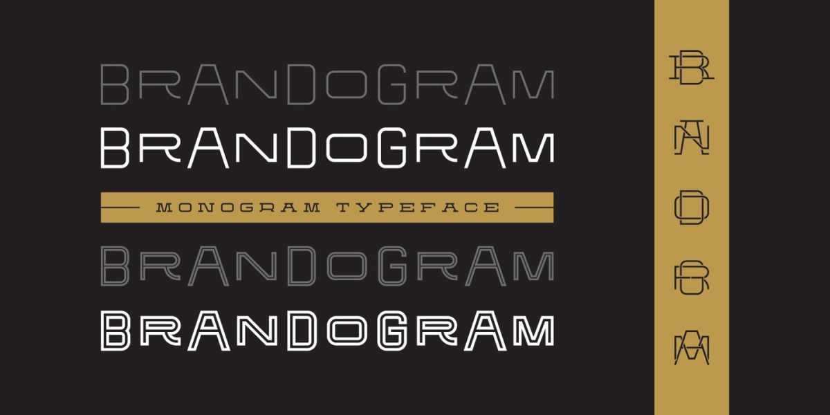 Brandogram Font Family free download – Font Family font preview image for Windows and Mac