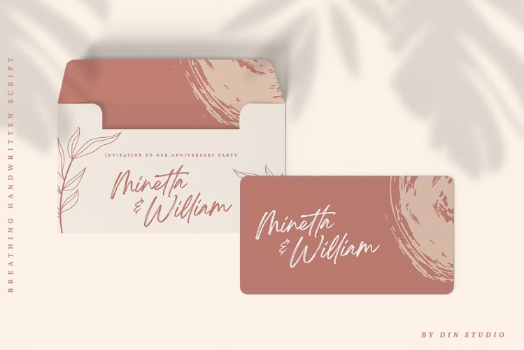 Breathing Font free download preview 5 – Script And Handwritten font