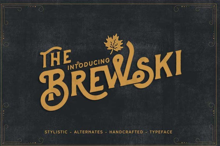 Brewski Font free download preview 7 – Serif Fonts font