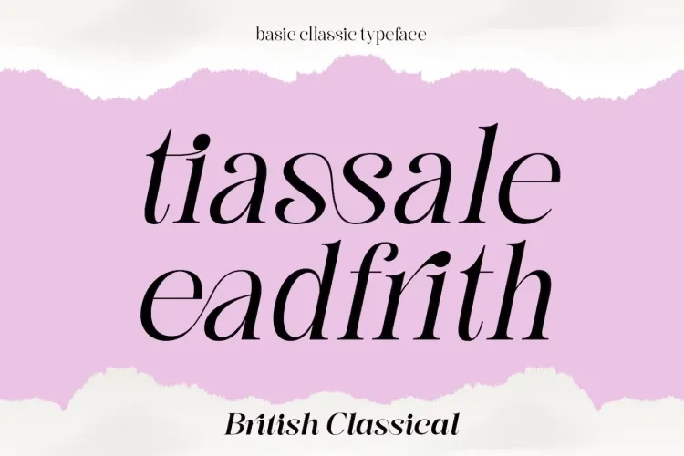 British Classical Font preview 4 – Serif Fonts font sample