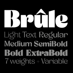 Brule Font Family free download – Packaging font preview