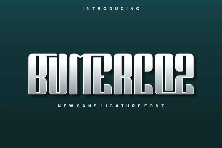 Bumercoz Font free download preview 3 – Serif Fonts font