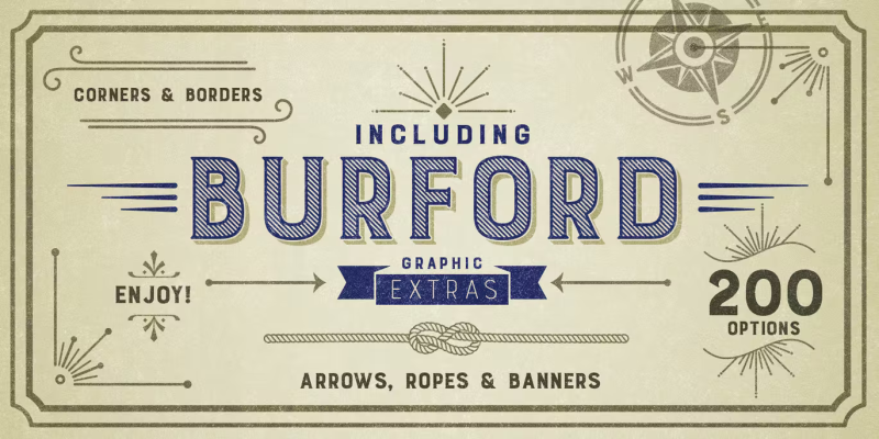Burford Dots Font free download preview 1 – Serif Fonts font
