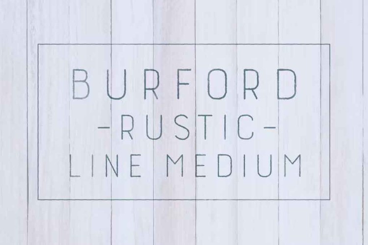 Burford Rustic Line Medium Font free download preview 3 – Serif Fonts font