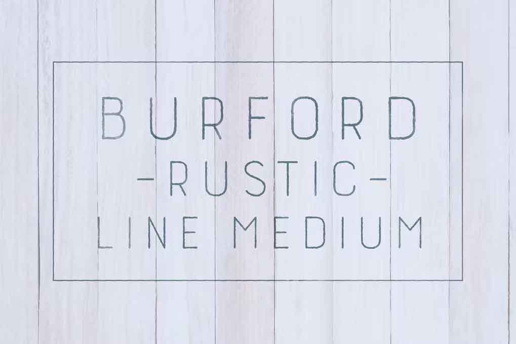 Burford Rustic Line Medium Font free download – Serif Fonts font preview image for Windows and Mac