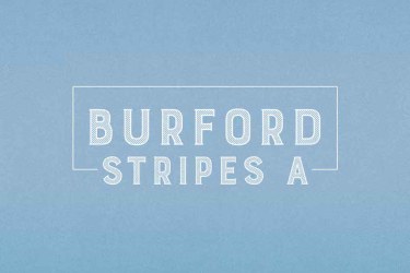 Burford Stripes A Font free download – Serif Fonts font preview