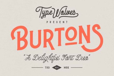 Burtons Font free download – Display font preview