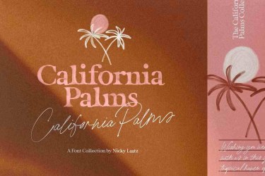 California Palms Font free download – Script And Handwritten font preview