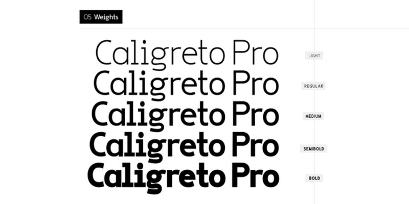 Caligreto Font Family free download preview 1 – Sans Serif Fonts font