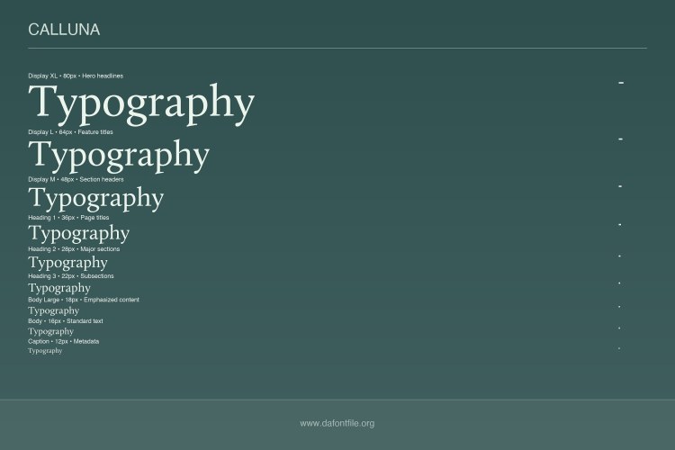 Calluna Font free download preview 3 – Sans Serif Fonts font