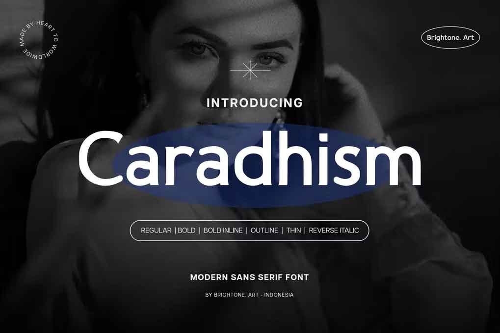 Caradhism Modern Font free download – Sans Serif Fonts font preview image for Windows and Mac