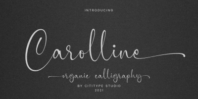 Carolline Font free download – Script And Handwritten font preview