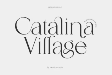Catalina Village Font free download – Elegant font preview