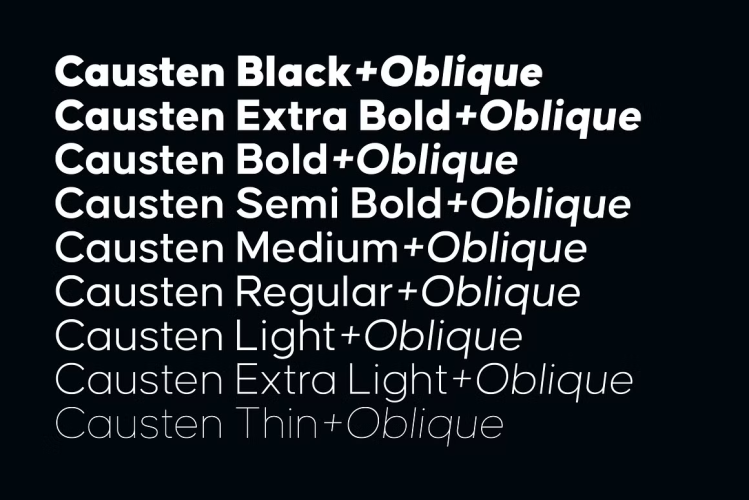 Causten Font free download preview 6 – Sans Serif Fonts font