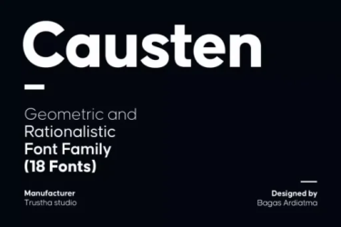 Causten Font free download – Sans Serif font preview