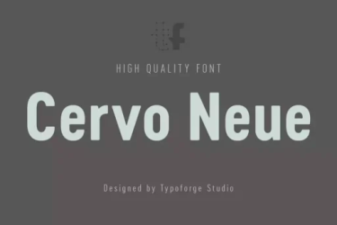 Cervo Neue Font free download – Sans Serif Fonts font preview