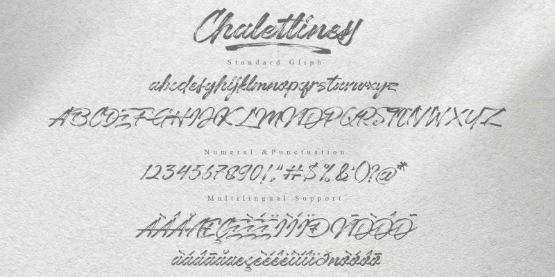 Chaletliness Font Family free download preview 8 – Script And Handwritten font