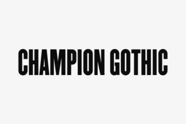 Champion Gothic Font free download – Elegant font preview