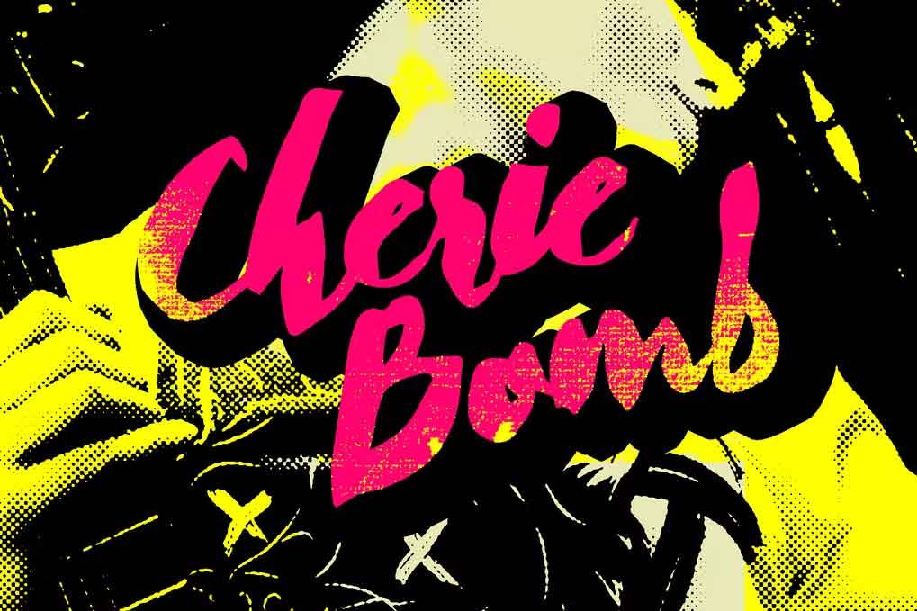 Cherie Bomb Font free download – Script And Handwritten font preview image for Windows and Mac