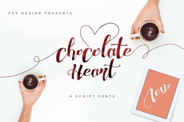 Chocolate Heart Font free download – Script And Handwritten font preview
