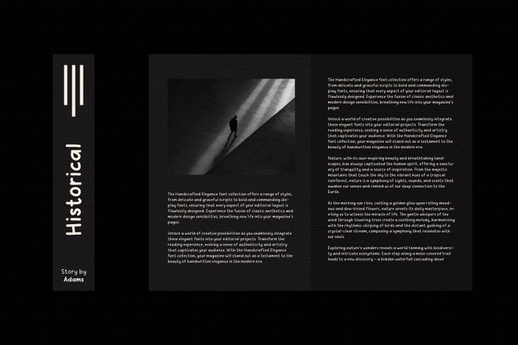 Chutpen – The Editorial Font free download preview 4 – Script And Handwritten font