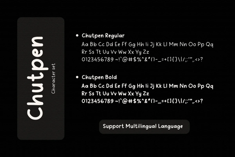 Chutpen – The Editorial Font free download preview 5 – Script And Handwritten font