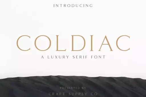 Coldiac Font free download preview 5 – Serif Fonts font