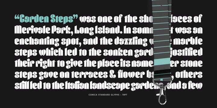Conica Font free download preview 8 – Typeface font
