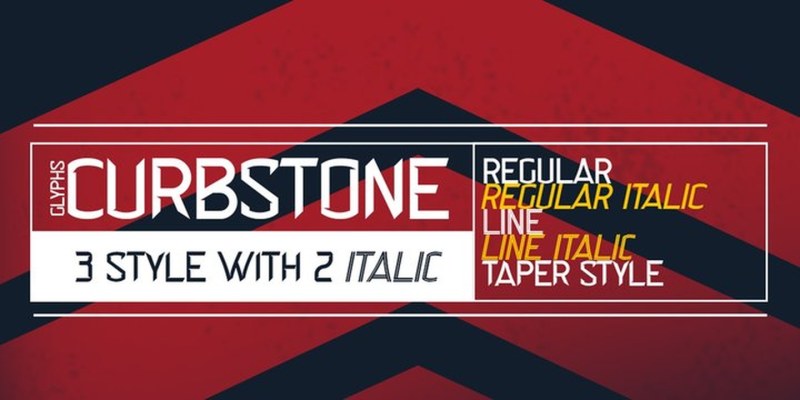 Curbstone Font Family free download preview 4 – Display Fonts font