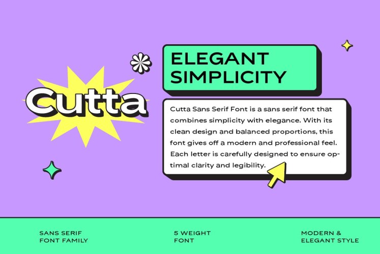 Cutta Sans Serif Fonts free download preview 3 – Sans Serif Fonts font