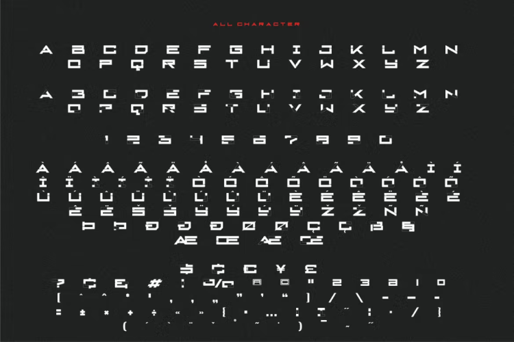 Cyber City Font free download preview 6 – Sans Serif Fonts font