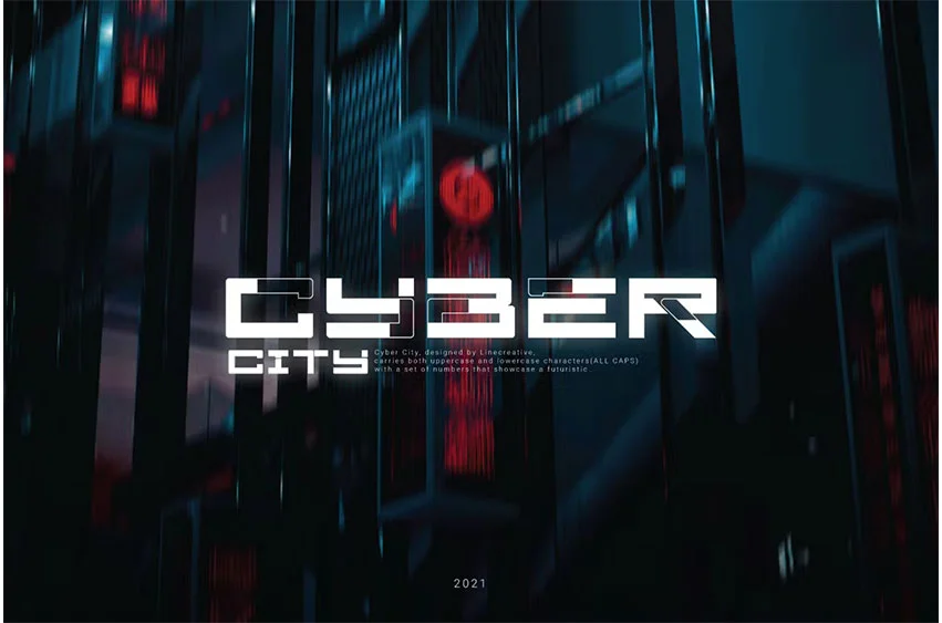 Cyber City Font free download – Sans Serif Fonts font preview image for Windows and Mac